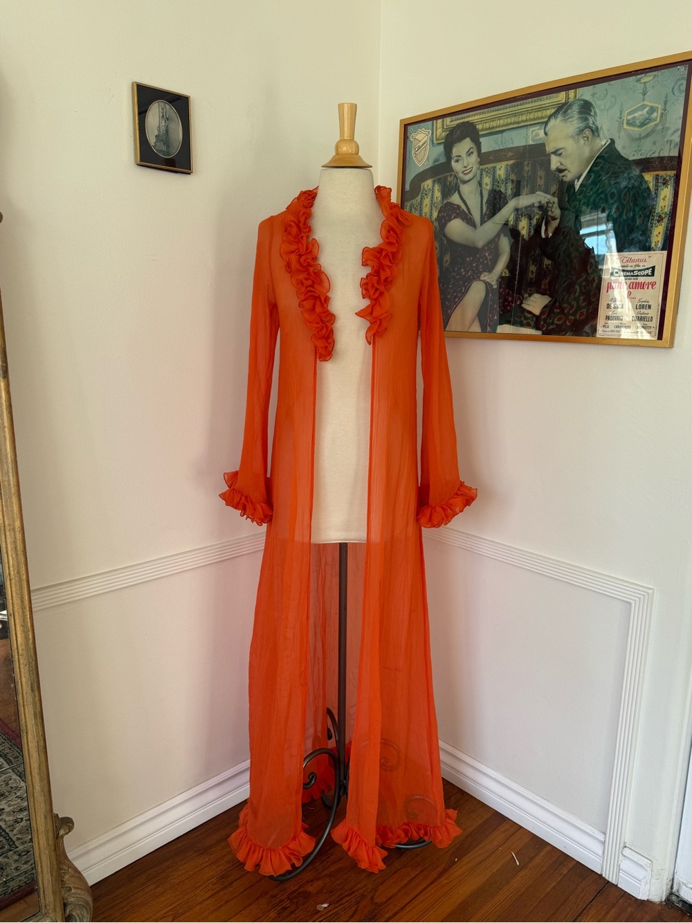 Sheer Retro Robe